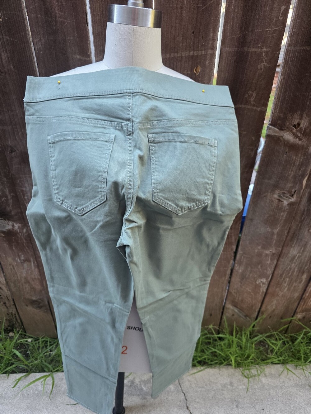 Gloria Vanderbilt Sage Green Slimming Effect Pants